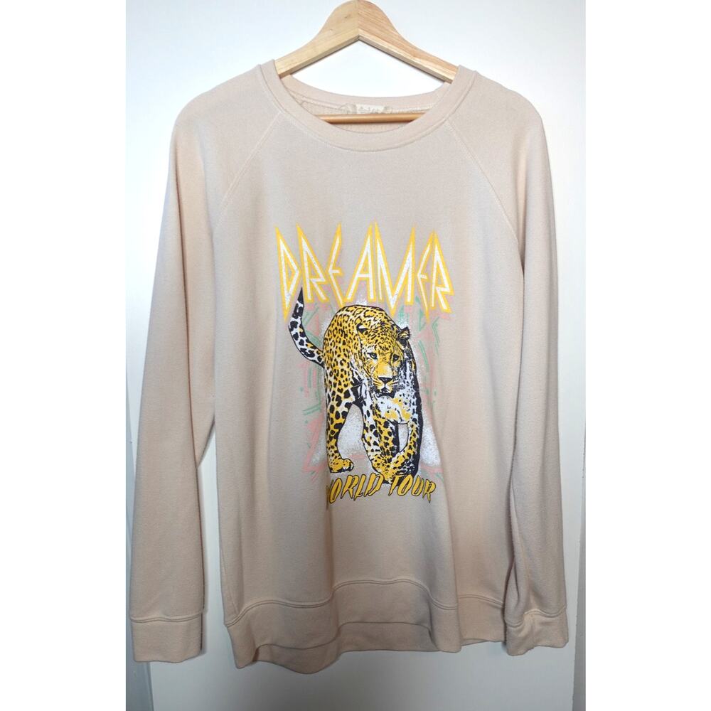 Altar'd State Sweatshirt Womens Large Dreamer World Tour Def‎ Leopard 90s Rock